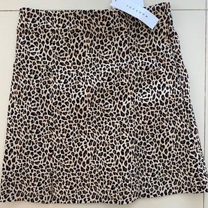 Topshop Leopard Skirt